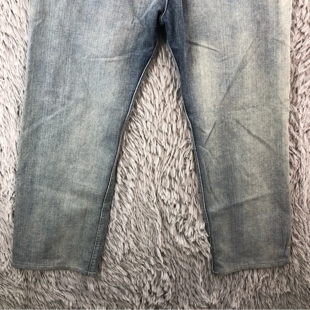 Levi’s Jeans 505 Mens Size 36 Lighter Wash Whiskered Denim Bootcut Jeans